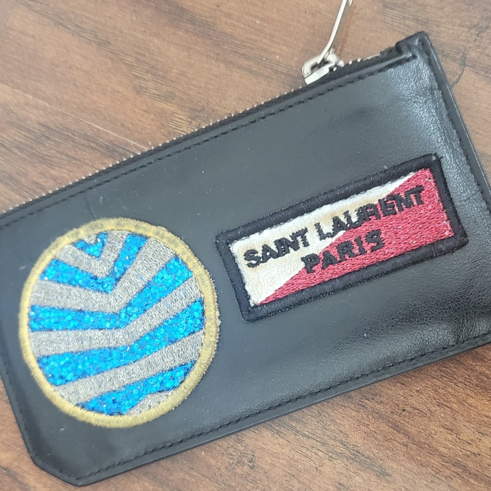 Saint Larent Patchworked Card Wallet - image 2